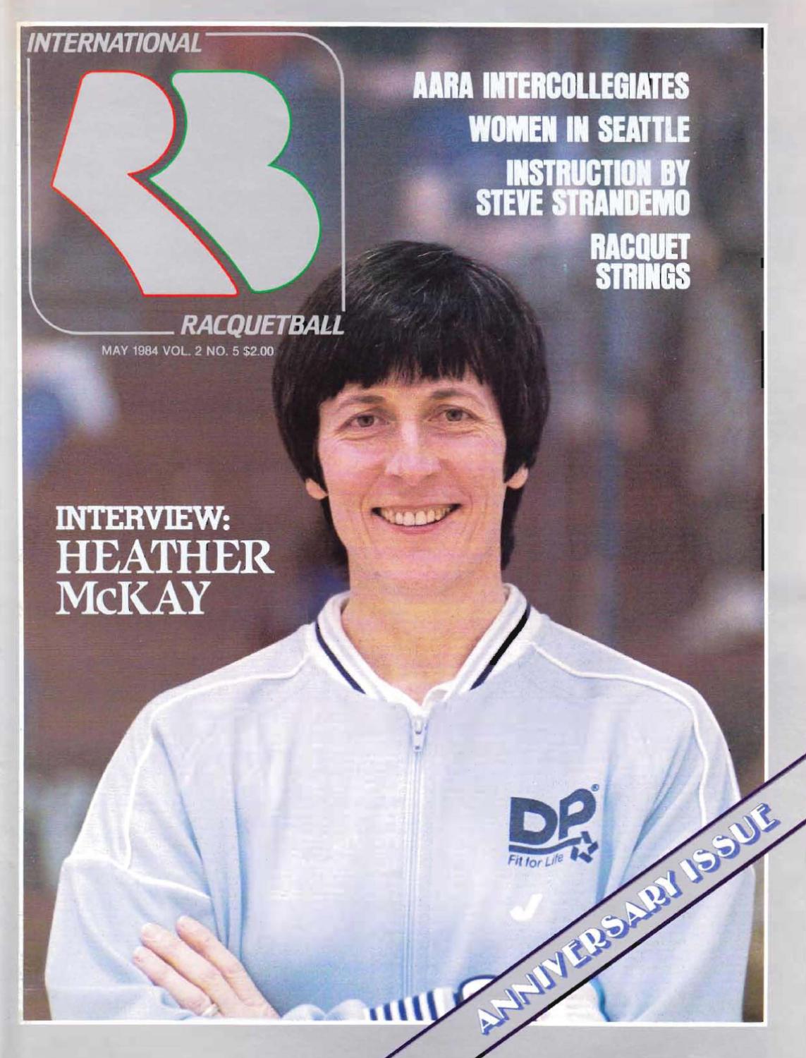 International Racquetball, May 1984 cover